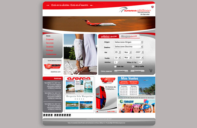 Web Aserca airlines